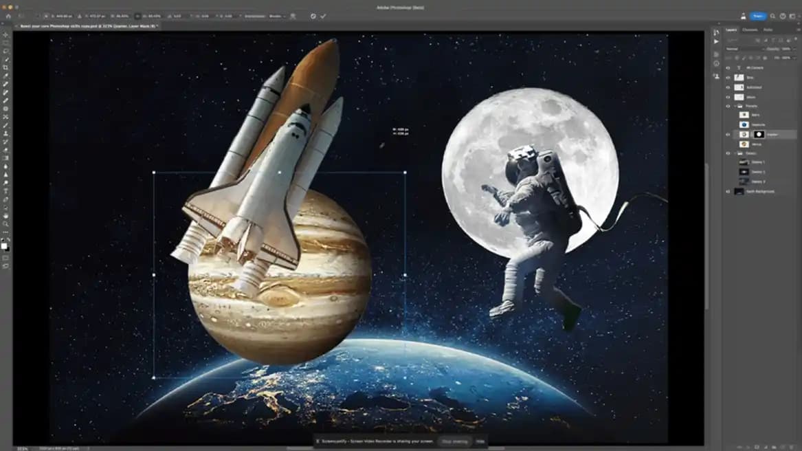 Qbits Sigma X2 Bangladesh laptop running Adobe Photoshop creative work
