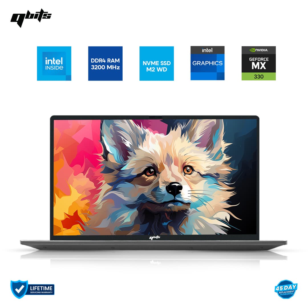 Qbits Alpha N95 MX Laptop with 500GB NVMe (No RAM) | QBITS