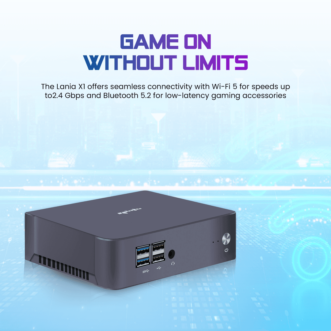 Lania X1 Core i3-1115G4 Mini PC 8GB RAM 256GB NVMe SSD | QBITS