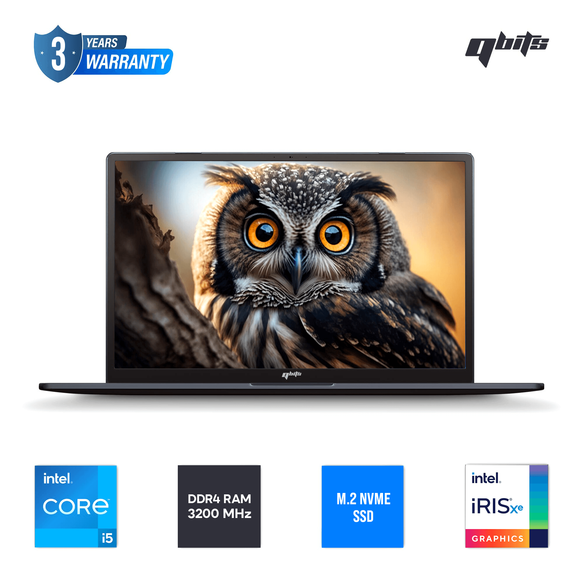 Qbits Sigma X2 Core i5 12th Gen Laptop (SSD & RAM Options) | QBITS